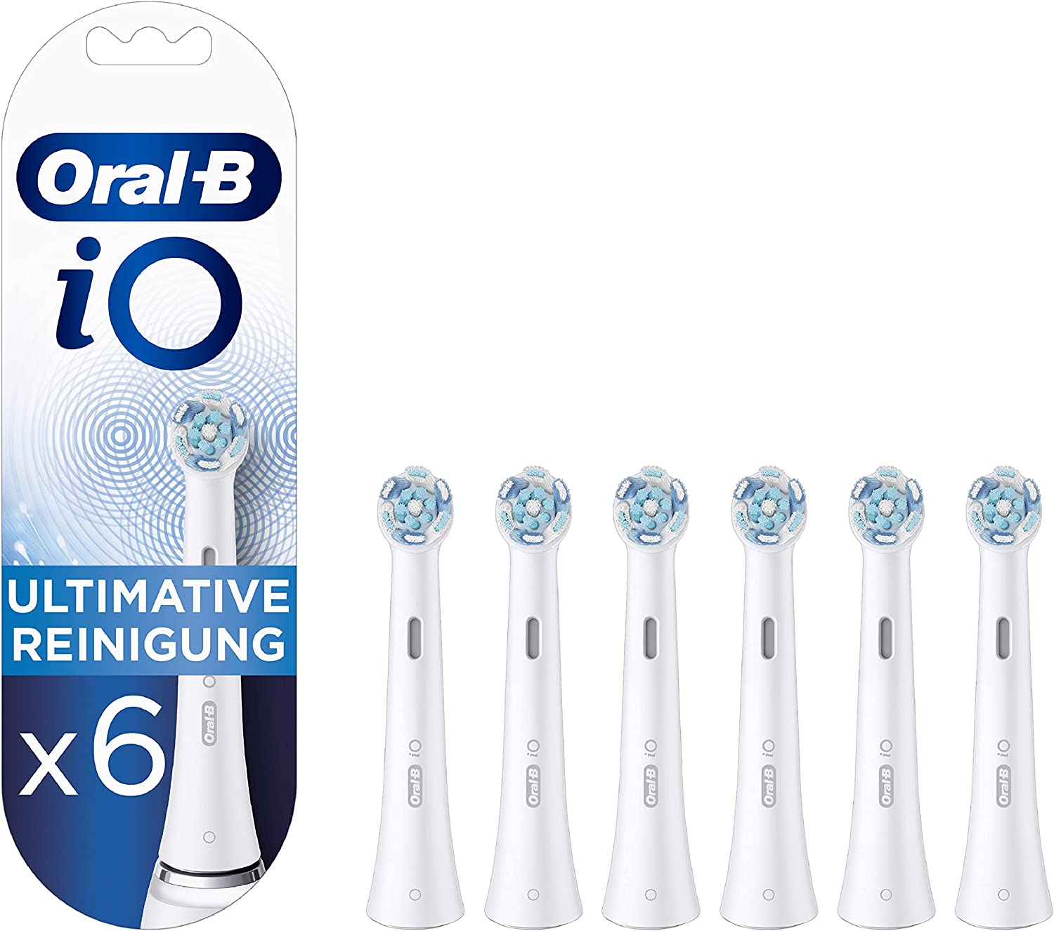 Oral-B iO Ultimate Clean CW-6, Adult, Rotating toothbrush, White, 6 pc(s) mutes higiēnai