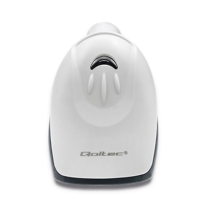 Qoltec 50865 Barcode reader 1D | CCD | USB | White skeneris