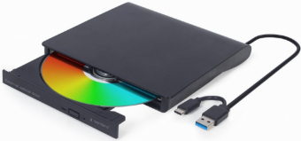 Gembird DVD-USB-03 External USB DVD drive, black diskdzinis, optiskā iekārta