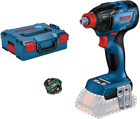 Bosch Cordless Impact Wrench GDX 18V-210 C Professional solo, 18V (blue/black, without battery and charger, L-BOXX)