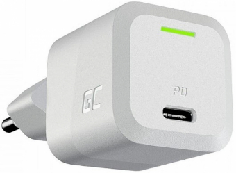 USB Charger Green Cell PowerGaN 33 W PD 3.0 QC 3.0 1x USB-C white iekārtas lādētājs