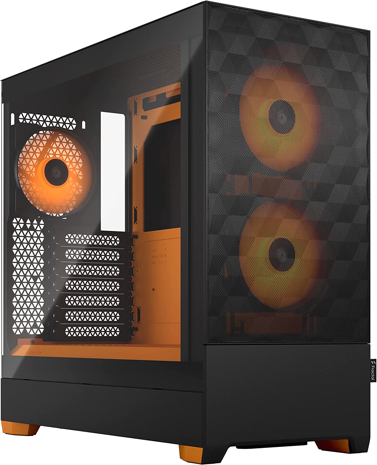 FRACTAL DESIGN Pop Air RGB Orange Core Datora korpuss