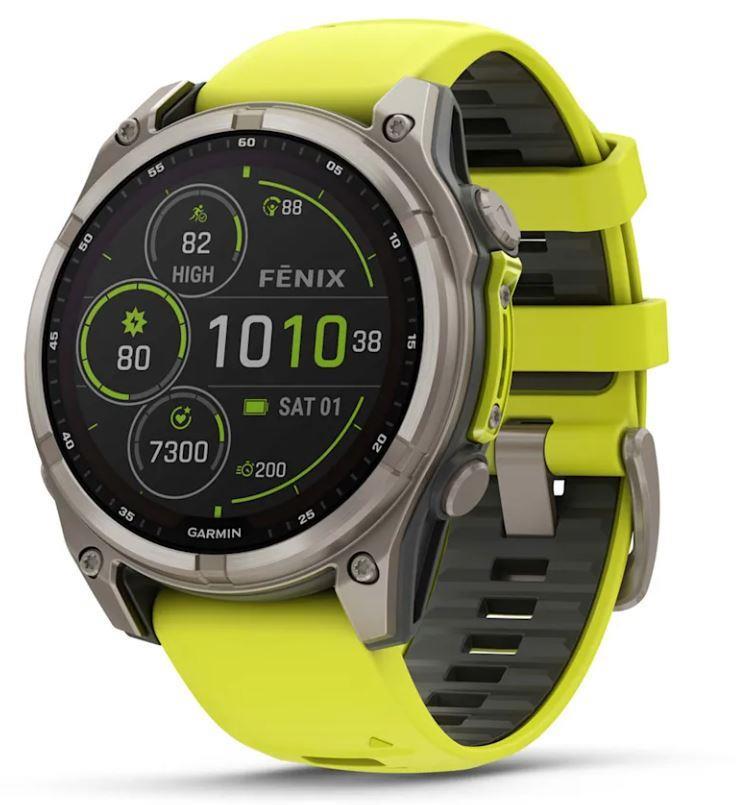 SMARTWATCH FENIX 8 SAPP. SOLAR/YELLOW 010-02907-21 GARMIN 010-02907-21 (753759339425) Viedais pulkstenis, smartwatch