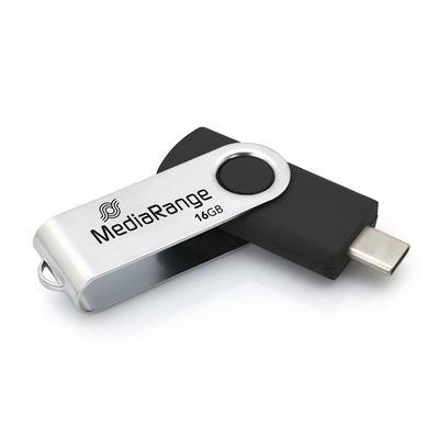 MEMORY DRIVE FLASH USB-C 16GB/MR1951 MEDIARANGE MR1951 (4260664879442) USB Flash atmiņa