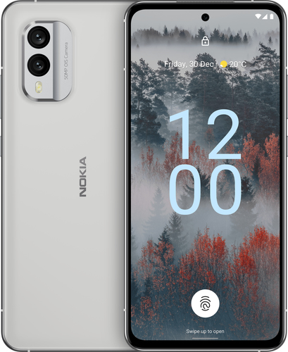 Nokia X30 5G 256GB Cell Phone (Ice White, Android 12, 8GB) Mobilais Telefons