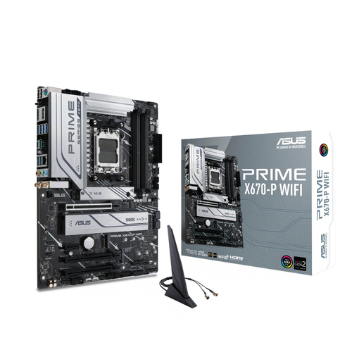 ASUS PRIME X670-P WIFI AMD X670 Socket AM5 ATX 4711081884583 pamatplate, mātesplate