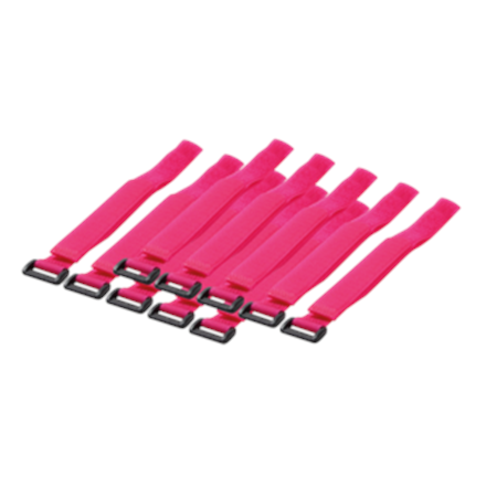 LOGILINK - Cable Tie with velco, pink