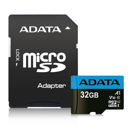 ADATA Premier 32GB MicroSDHC/SDXC UHS-I Class 10 with Adapte Up To 85MB/s atmiņas karte