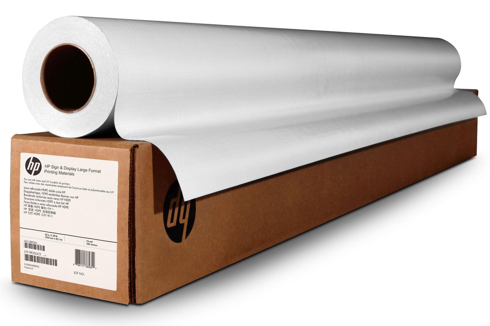 HP Coated Paper 610mm x 45,7m A1/24"roll (98g/m2) bright white biroja tehnikas aksesuāri