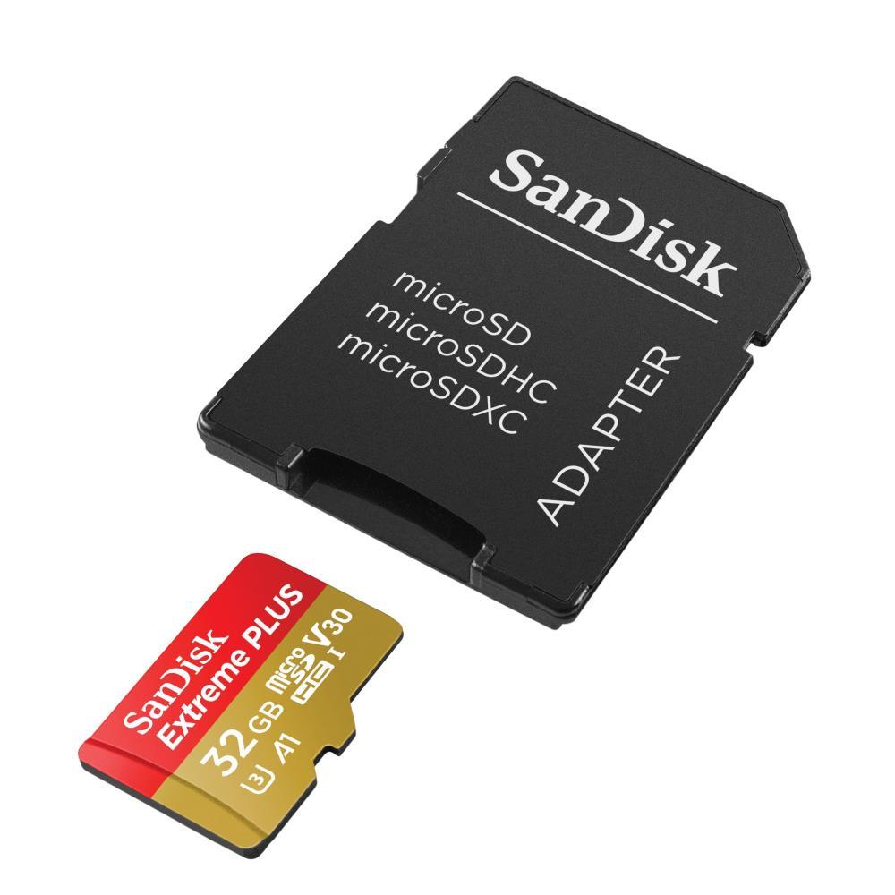 SanDisk microSDHC 100MB A1  32GB Extreme Plus  SDSQXBG-032G-GN6MA atmiņas karte