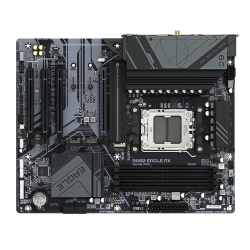 B650E EAGLE AX AM5 4DDR5 HDMI/DP ATX pamatplate, mātesplate