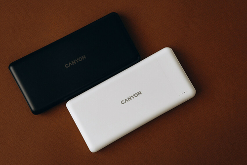 Canyon Powerbank PB-109   10000 mAh  PD/QC/Lightning   white retail Powerbank, mobilā uzlādes iekārta