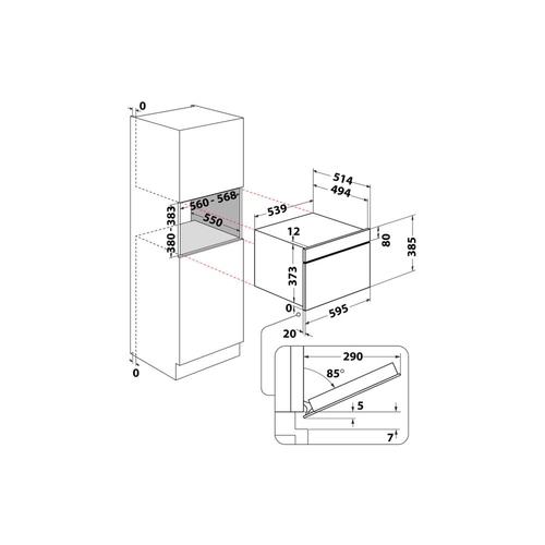 Kuchenka mikrofalowa Whirlpool W9 MD260 BSS Mikroviļņu krāsns