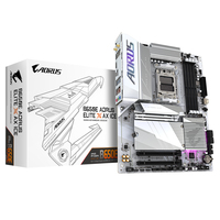 Gigabyte B650E AORUS ELITE X AX ICE Motherboard - Supports AMD Ryzen 8000 CPUs, 12+2+2 phases VRM, up to 8000MHz DDR5 (OC), 1xPCIe 5.0 M2 + pamatplate, mātesplate