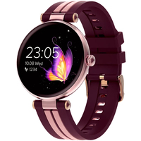 CANYON Semifreddo SW-61, Rtl8762dt, 1.19'' Amoled 390x390px, oncell TP, 192KB RAM, 3.7V 190mAh battery, Rosegold alumimum alloy case middle Viedais pulkstenis, smartwatch