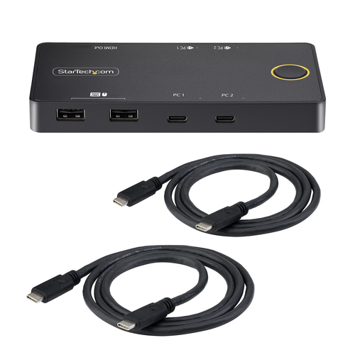 2-Port USB-C KVM Switch, Single-4K 60Hz HDMI Monitor, Dual-100W Power Deliver... KVM komutators