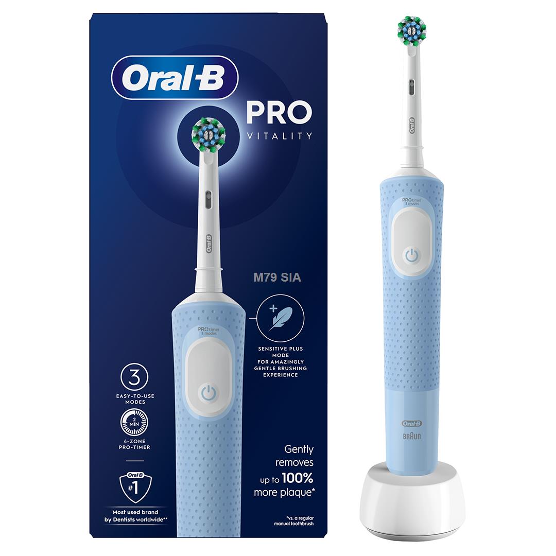 BRAUN Vitality PRO el.zobu birste, zila D 103.413.3 Blue mutes higiēnai