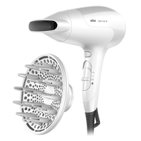 Braun Satin Hair 3 HD 385 hair dryer 2000 W White Matu fēns