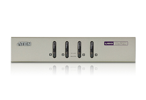 Aten CS74ECZ-AT 4 port USB KVM + Audio KVM komutators