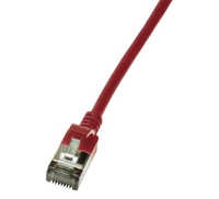 LogiLink SlimLine - Patch-Kabel - 1 m - Rot, RAL 3031 4052792053494 kabelis, vads