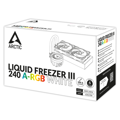 ARCTIC Liquid Freezer III 240 A-RGB - processor liquid cooling system ūdens dzesēšanas sistēmas piederumi