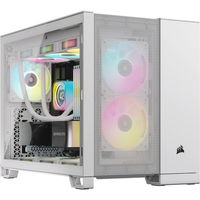 Corsair 2500D Airflow Micro-ATX Gehause, Tempered Glass - weis Datora korpuss