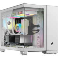 Corsair 2500X Micro-ATX Gehause, Tempered Glass - weis Datora korpuss