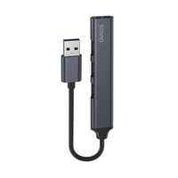 SAVIO Hub AK-70 USB-A - 3  times  USB-A 2.0, 1  times  USB-A 3.1 GEN 1, 4 in 1, 5 Gbps adapteris