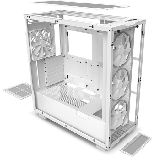 NZXT Case H7 Elite White - Midi Datora korpuss