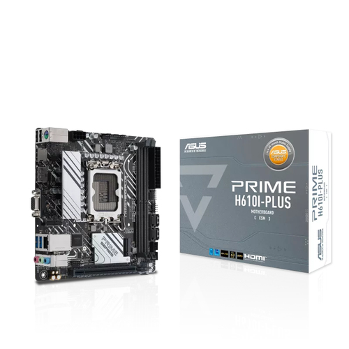 ASUS PRIME H610I-PLUS-CSM Intel LGA 1700 pamatplate, mātesplate