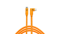 Tether Tools TetherPro USB-C to USB-C Right Angle orange foto, video aksesuāri