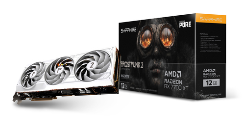 Sapphire Pure Radeon RX 7700 XT 12GB - Frostpunk 2 Edition - graphics card - Radeon RX 7700 XT - 12 GB video karte