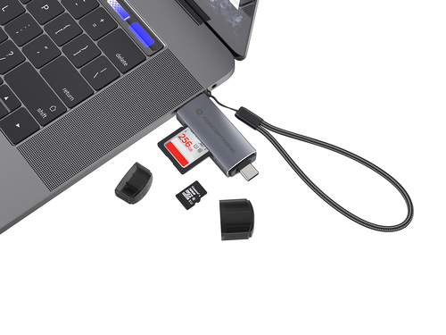 CONCEPTRONIC Card Reader USB-C/USB-A -> Micro SD/TF       sw karšu lasītājs