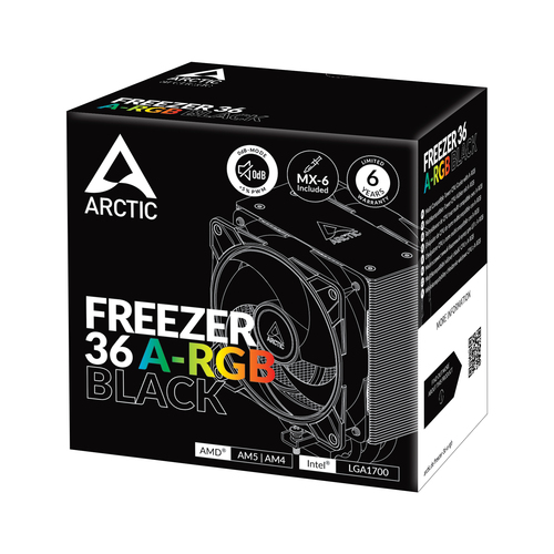 CPC Arctic Freezer 36 A-RGB Black aksesuārs datorkorpusiem