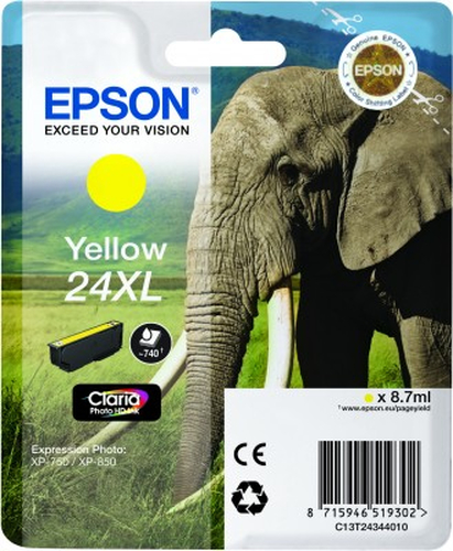 Epson 24 Claria Photo HD Yellow XL kārtridžs