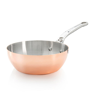 De Buyer Prima Matera Sauté Pan Copper/Steel 24cm curved induc. Pannas un katli