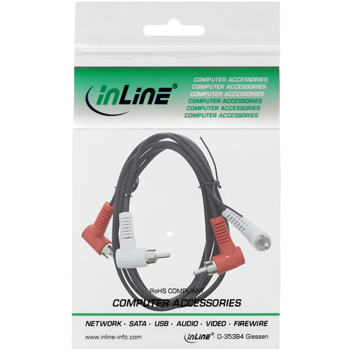 InLine 89929 1.2m black Audio-Kabel (89929) adapteris