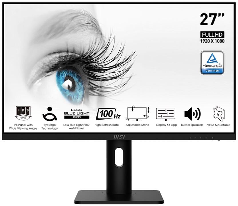 MSI PRO MP273APDE, 68,6 cm (27 Zoll) 100Hz, FreeSync, IPS - DP, HDMI monitors