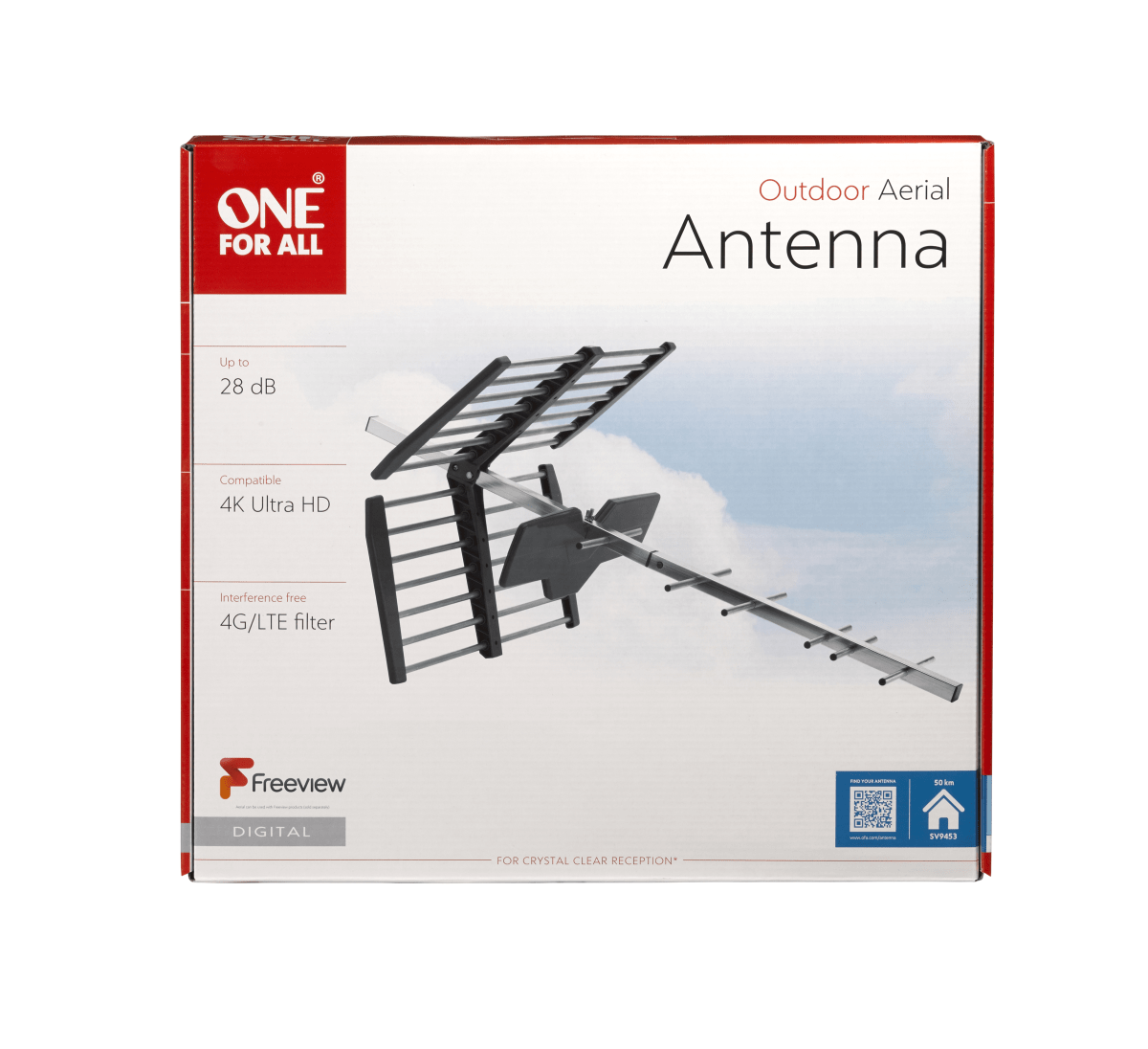 One for All Outdoor Antenna DVB-T 24dB SV 9453 antena