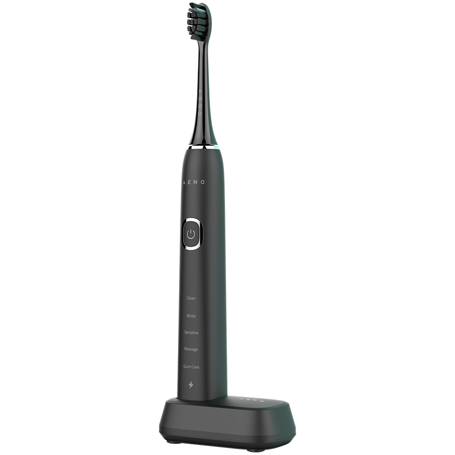 AENO Sonic Electric Toothbrush DB6: Black, 5 modes, wireless charging, 46000rpm, 40 days without charging, IPX7 mutes higiēnai