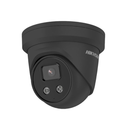 Hikvision IP Dome Camera DS-2CD2346G2-IU Dome, 4 MP, F2.8, IP66, H.265 +, Black, AcuSense / Darkfighter technologies, 256 GB, 103  degrees novērošanas kamera