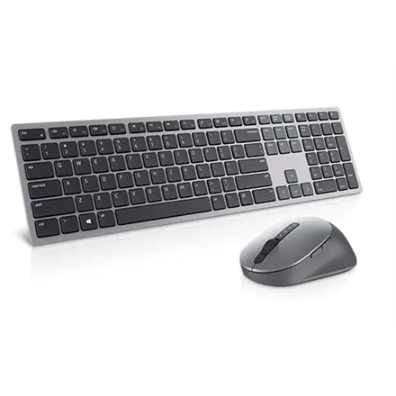 Dell Premier Multi-Device Keyboard and Mouse   KM7321W Keyboard and Mouse Set, Wireless, Batteries included, EN/LT, Titan grey klaviatūra