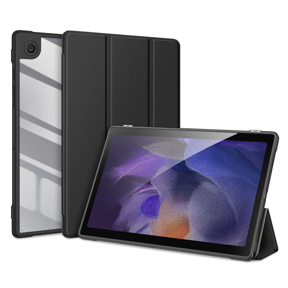 Dux Ducis Toby Magnet Case grāmatveida maks planšetdatoram Samsung X810 Galaxy Tab S9+ Plus melns planšetdatora soma