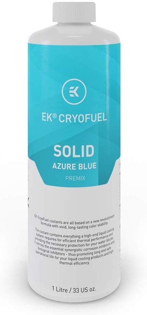 EK Water Blocks EK-CryoFuel Solid Premix, Azure Blue - 1000ml ūdens dzesēšanas sistēmas piederumi