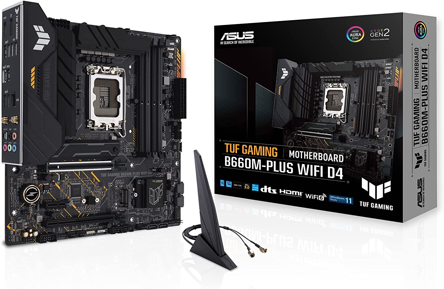 ASUS TUF GAMING B660M-PLUS WIFI D4 pamatplate, mātesplate