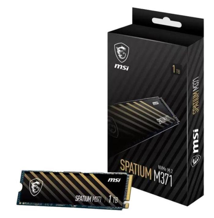 MSI Spatium M371 M.2 Pci-e NVMe 1TB SSD disks