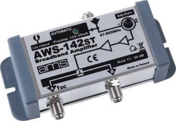 Wzmacniacz antenowy AMS AWS-142M ANT0214 (5901436782605) Satelītu piederumi un aksesuāri