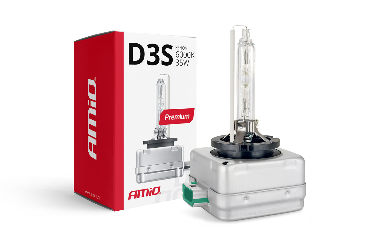 AMiO Xenon bulb, xenon filament D3S 6000K Premium auto spuldze