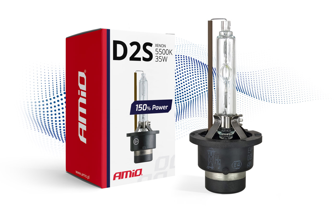 AMiO Xenon bulb, xenon filament D2S 5500K 150% Power auto spuldze