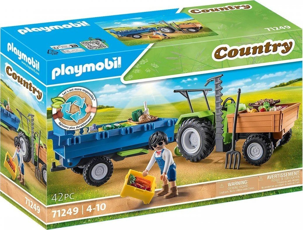 Set Country 71249 Harvester Tractor with Trailer konstruktors